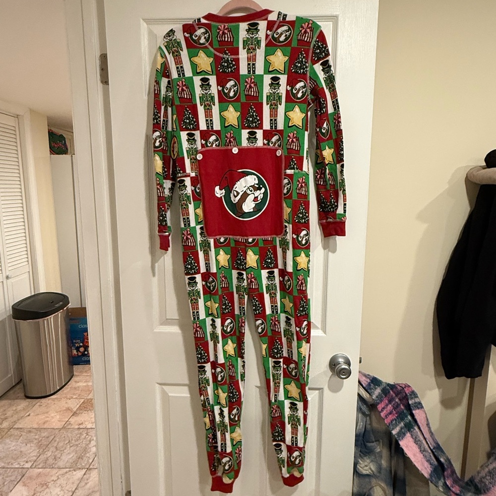 Holiday Santa Print Jumpsuit